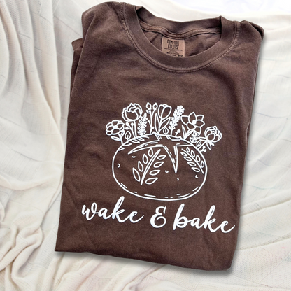 'Wake & Bake' Sourdough Tee (3D Puff Vinyl)