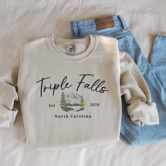 'Triple Falls' Embroidered Sweatshirt (Kate Stewart's LICENSED Ravenhood® Collection)