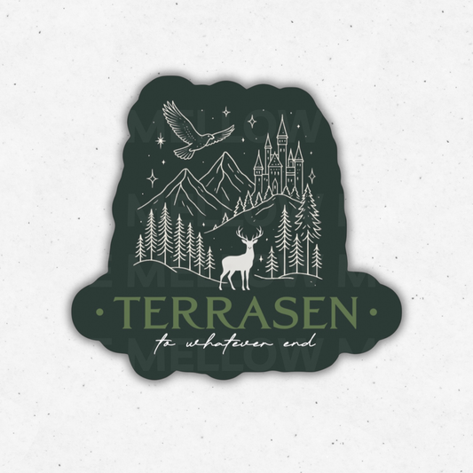 'Terrasen' Sticker (Licensed SJM/Throne of Glass Collection)